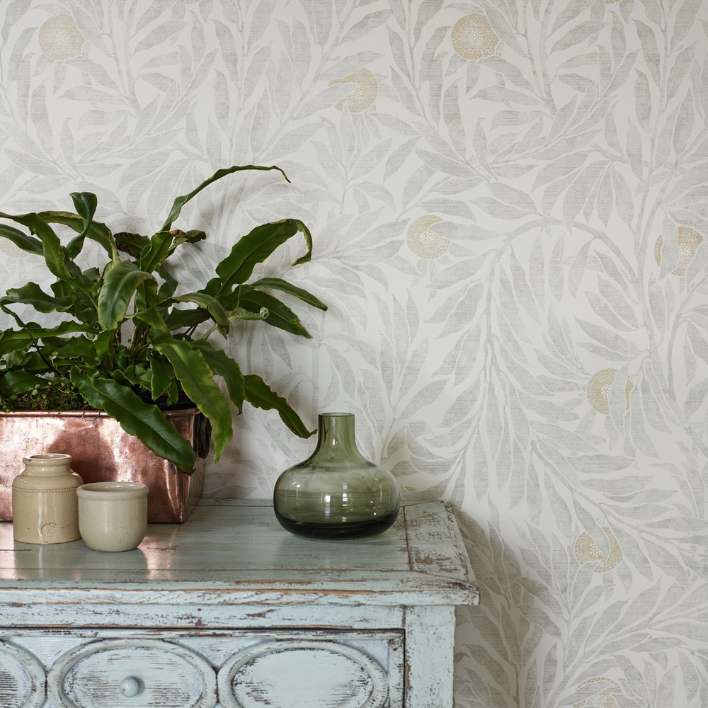 Orange Tree Wallpaper 216403 by Sanderson in Dove Grey